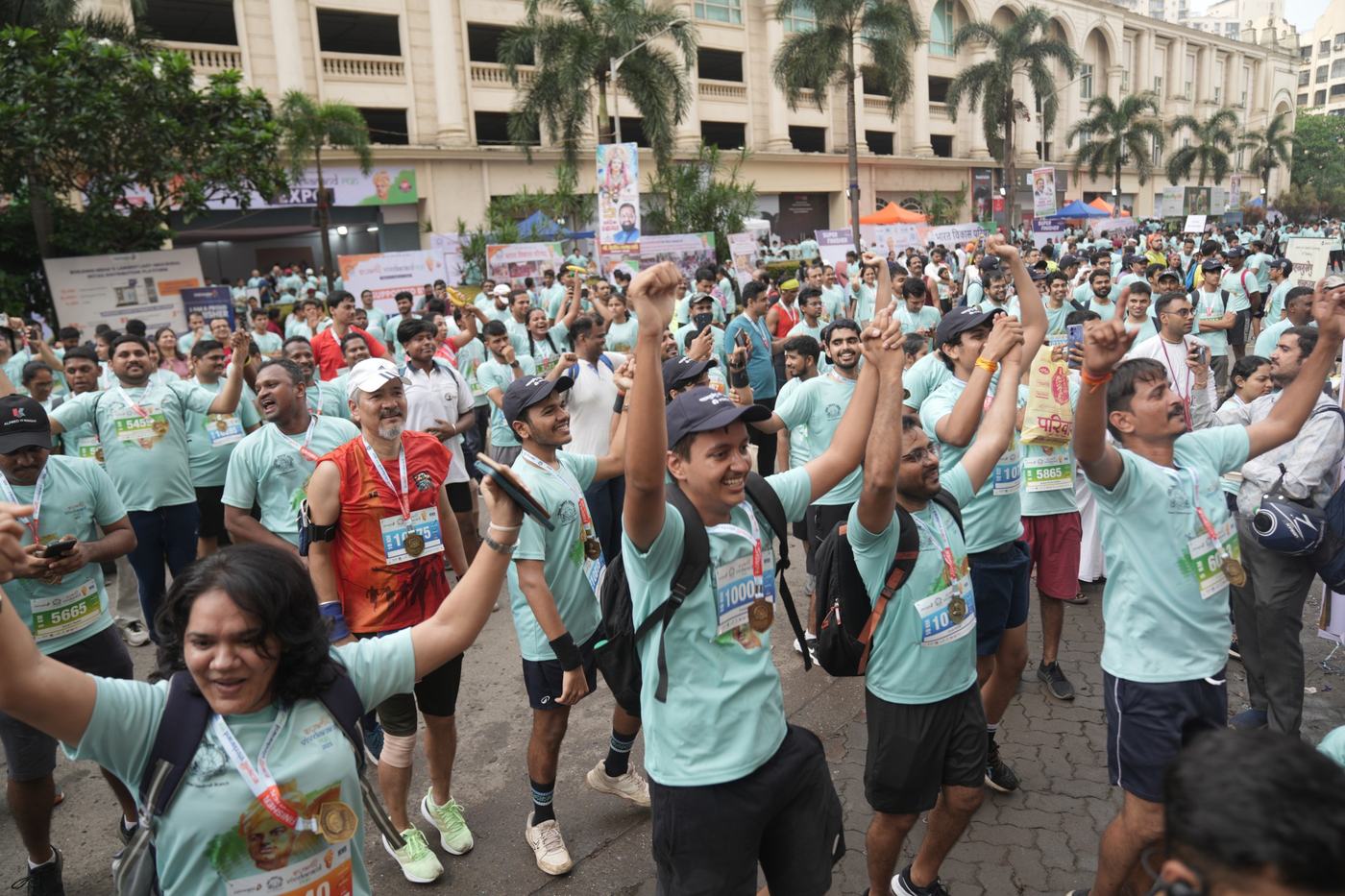 Finishers at last year’s Swami Vivekanand Run